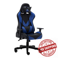 Techni Mobili RTA-TS92-BL Techni Sport TS-92 Office-PC Gaming Chair, Blue
